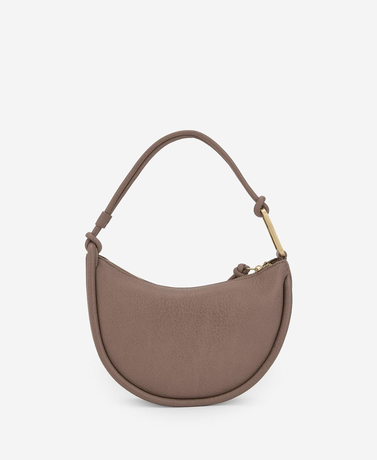 Mala de Ombro Média em Material Reciclado - Taupe Taupe-2