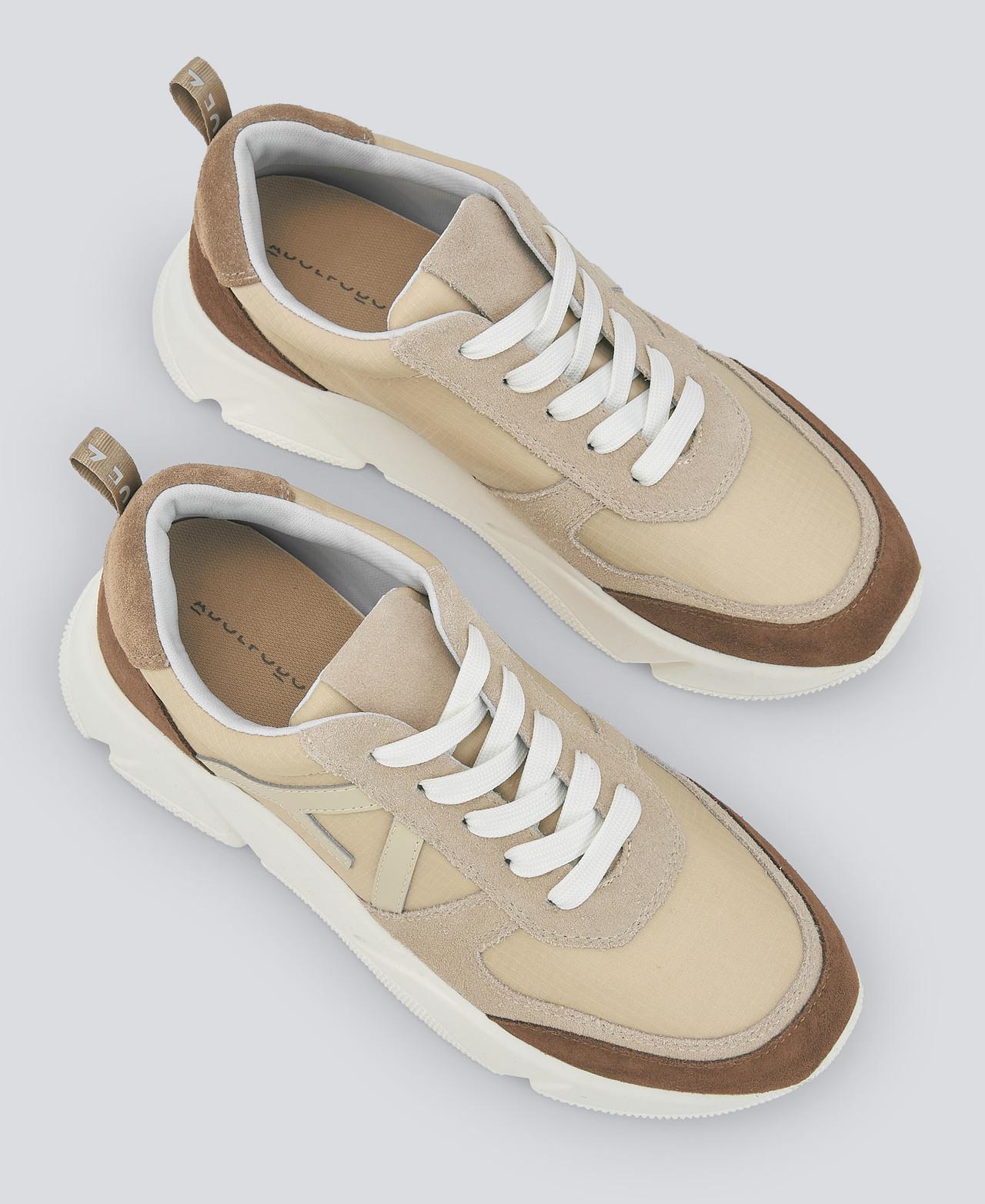 Sapatilhas Desportivas com Maxi Sola - Bege Bege-2
