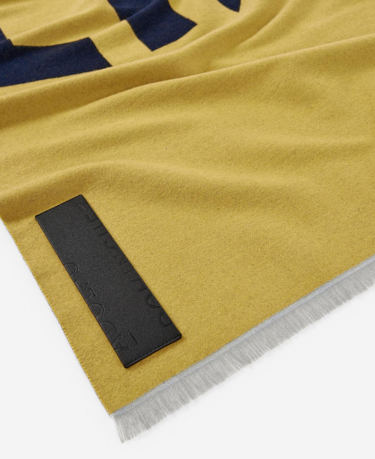 Cachecol Maxi com Logo Jacquard - Amarelo Amarelo-3