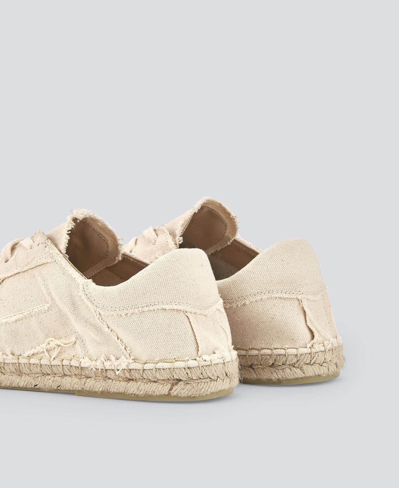 Sapatilhas Desportivas com Maxi Logo Desfiado - Branco Natural-3