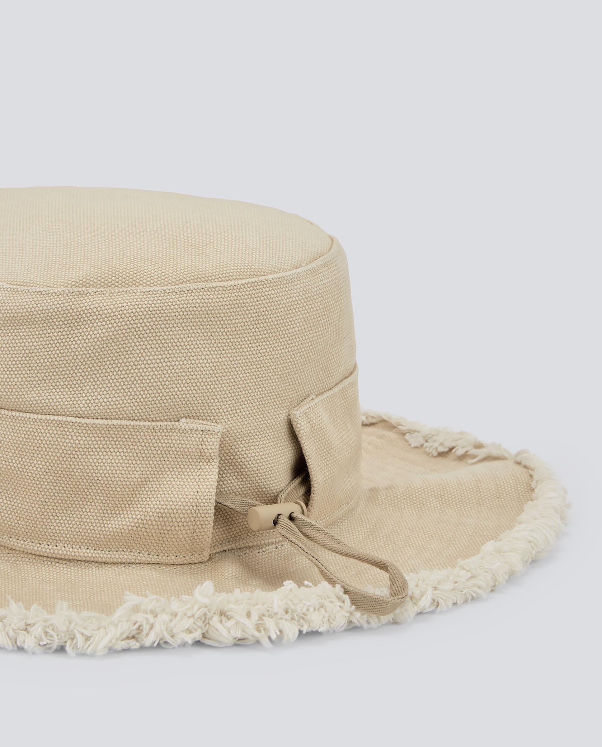 Gorro Ajustável em Bege Bege-2