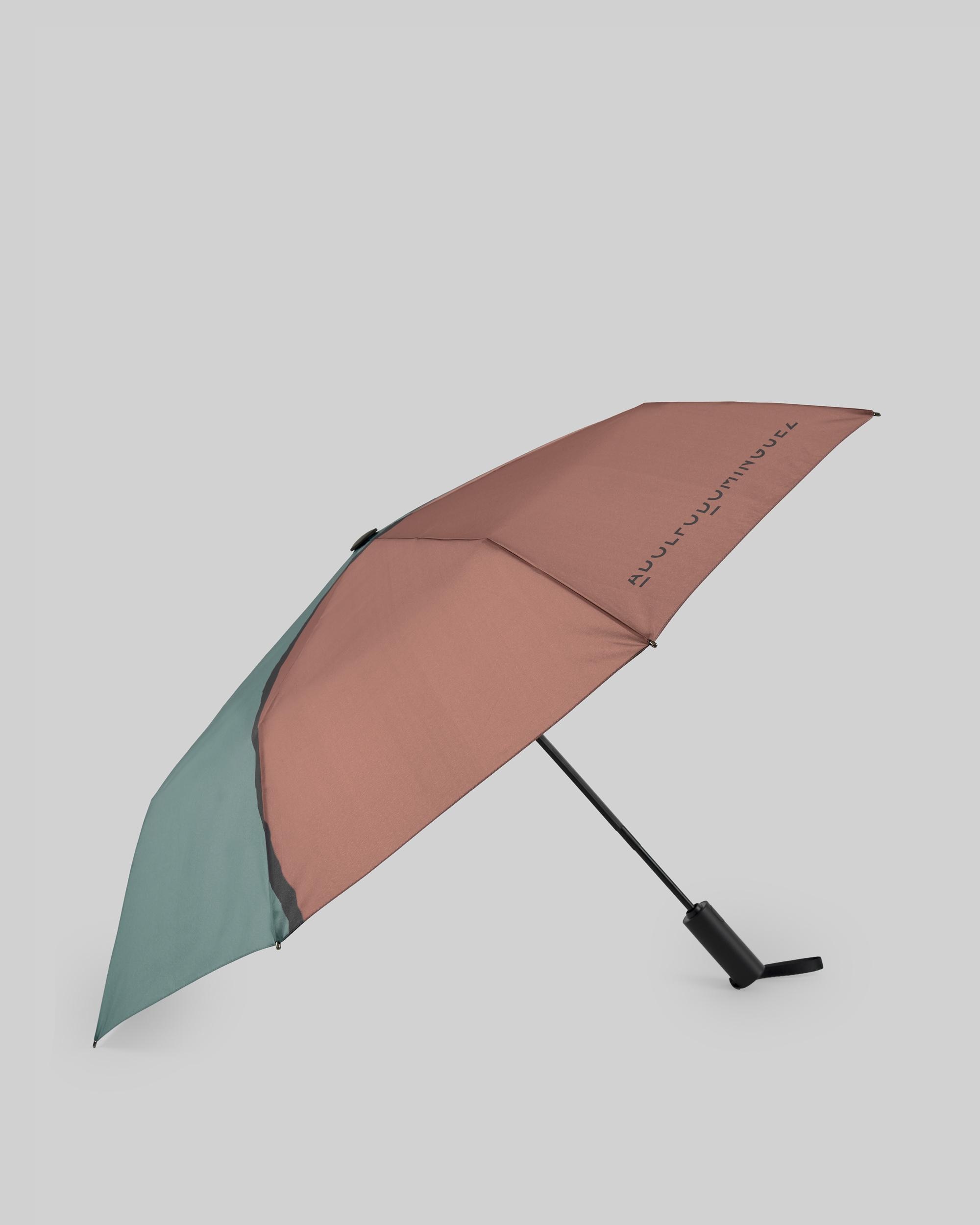 Guarda-chuva Estampado Plegável Castanho-1