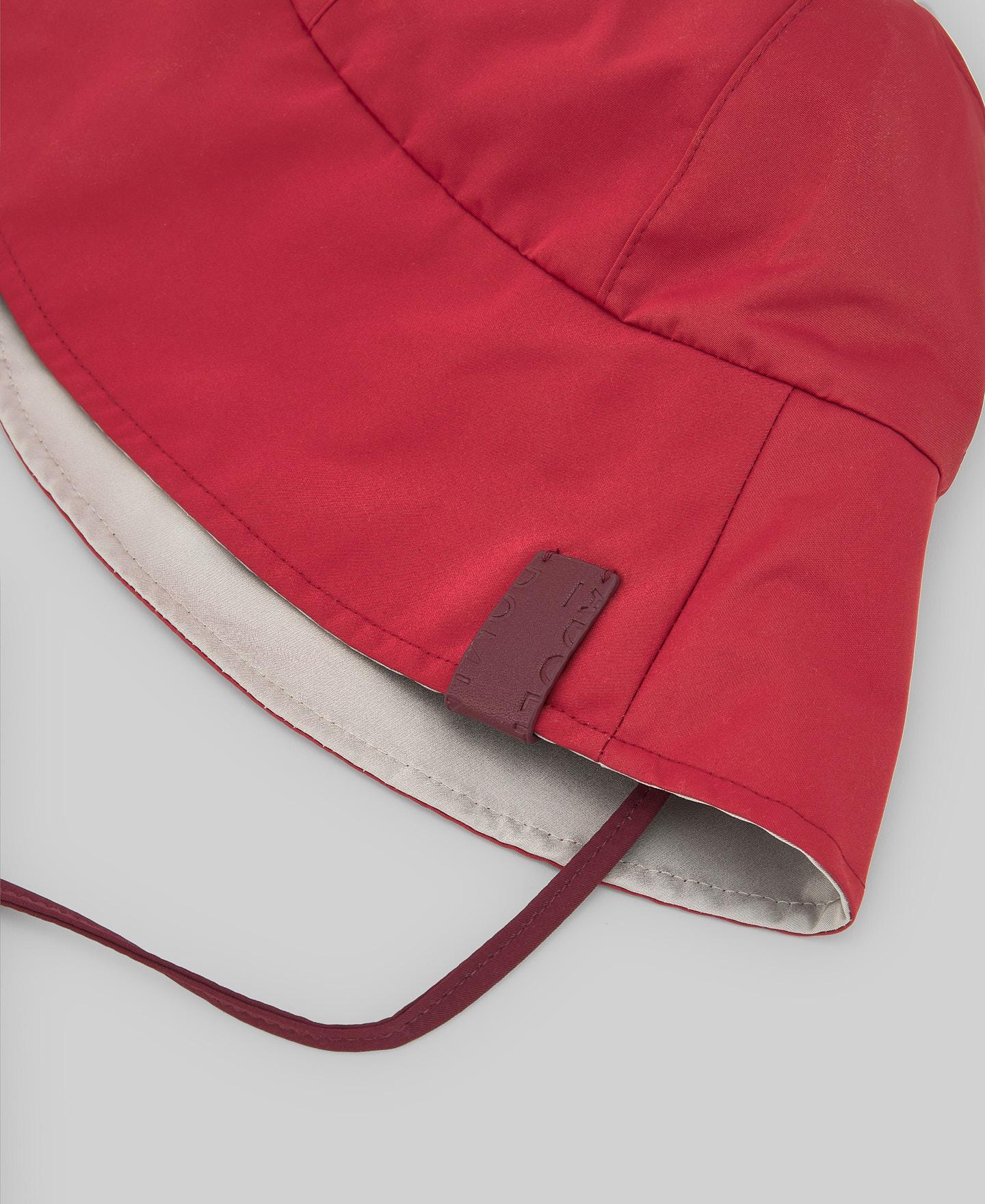 Chapéu Reversível de Nylon Vermelho-2