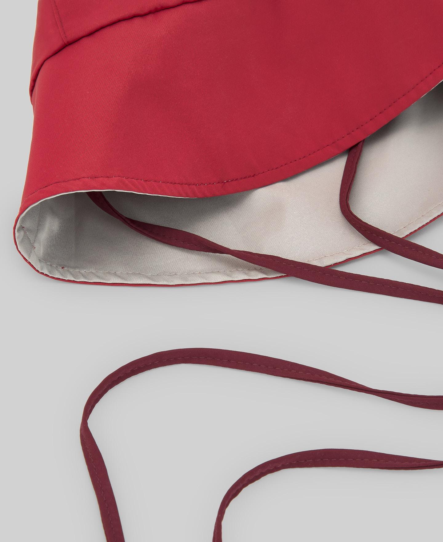 Chapéu Reversível de Nylon Vermelho-3