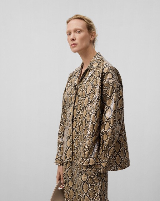 Imagem 0 de Sobrecamisa de Manga Comprida Animal Print