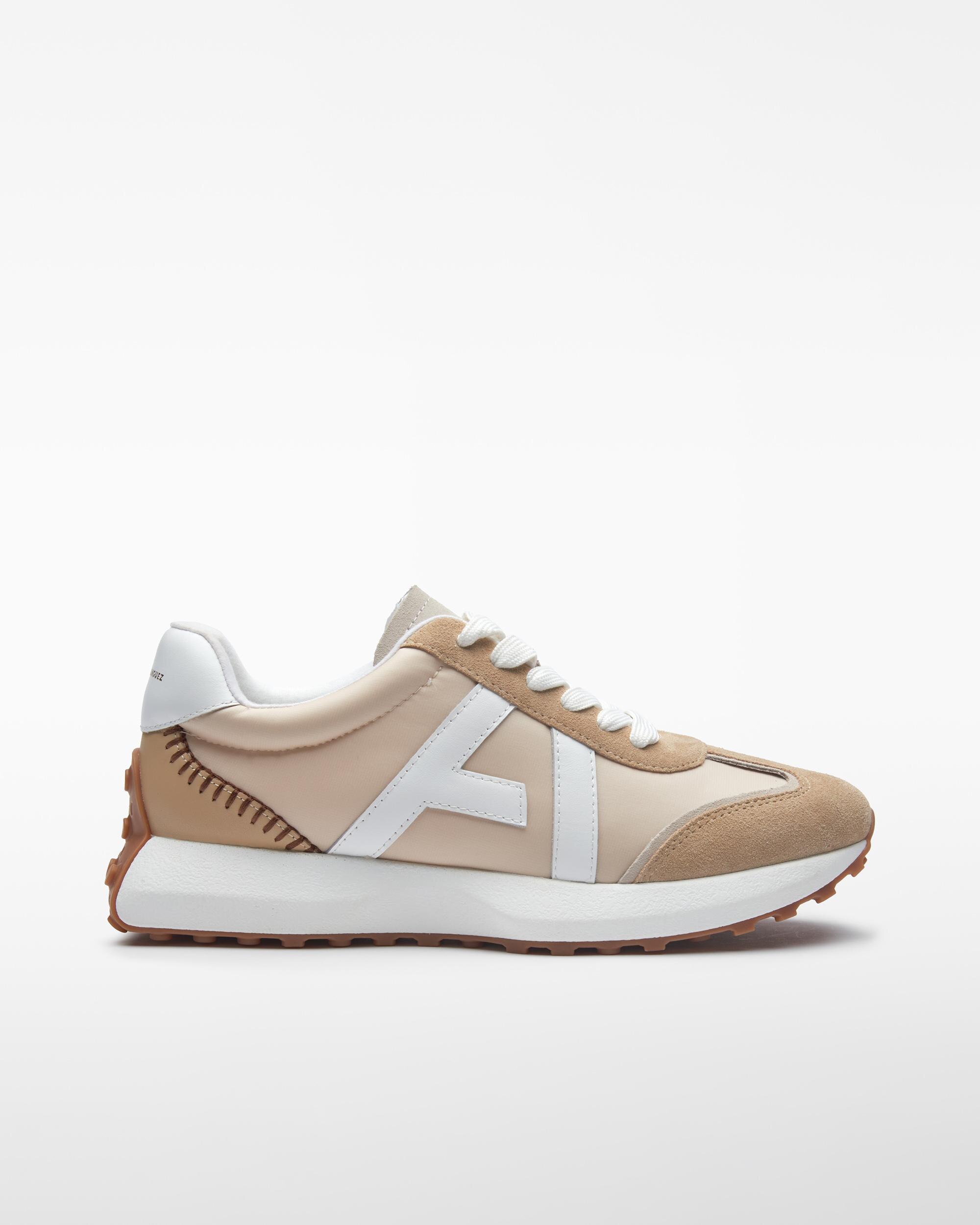 Sapatilhas Desportivas Maxi com Logo Bege-1