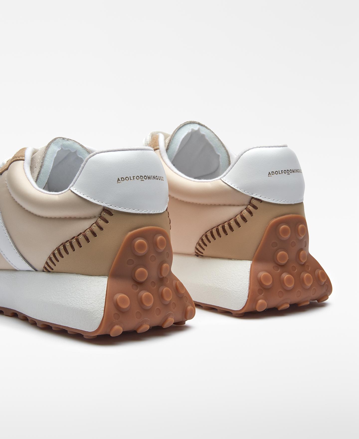 Sapatilhas Desportivas Maxi com Logo Bege-3