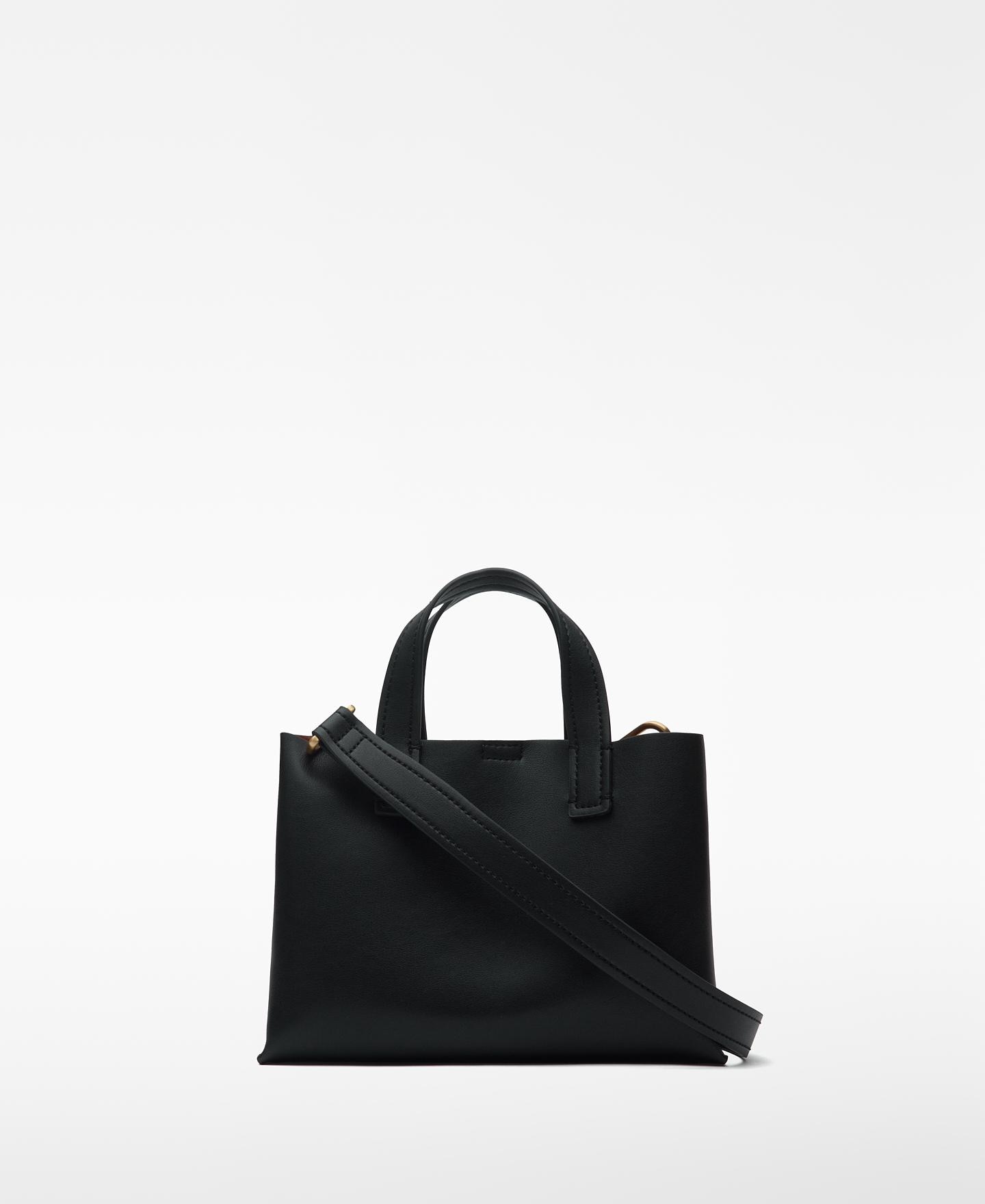 Mala de Ombro City Bag com Alça Ajustável Preto-2