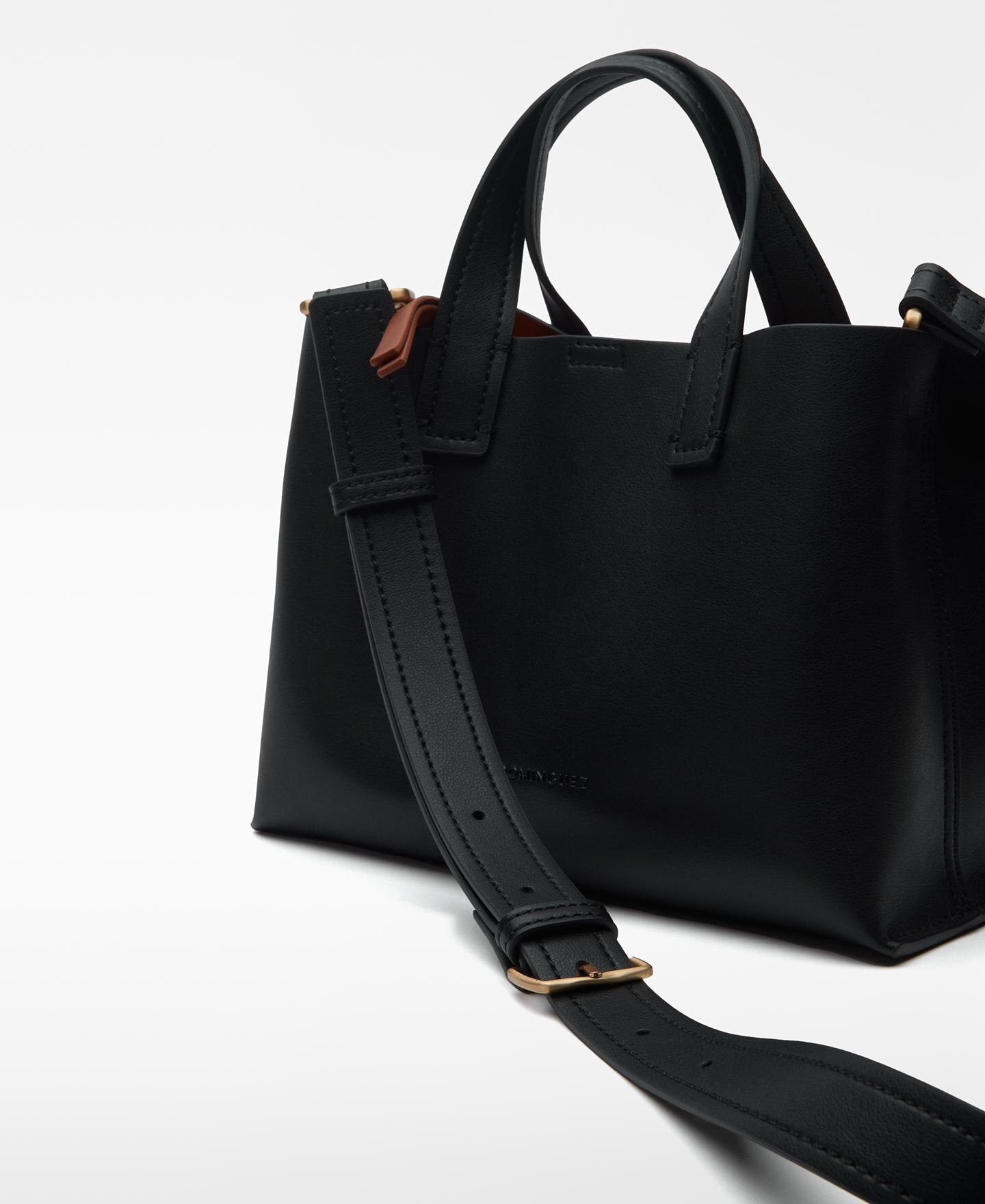 Mala de Ombro City Bag com Alça Ajustável Preto-3