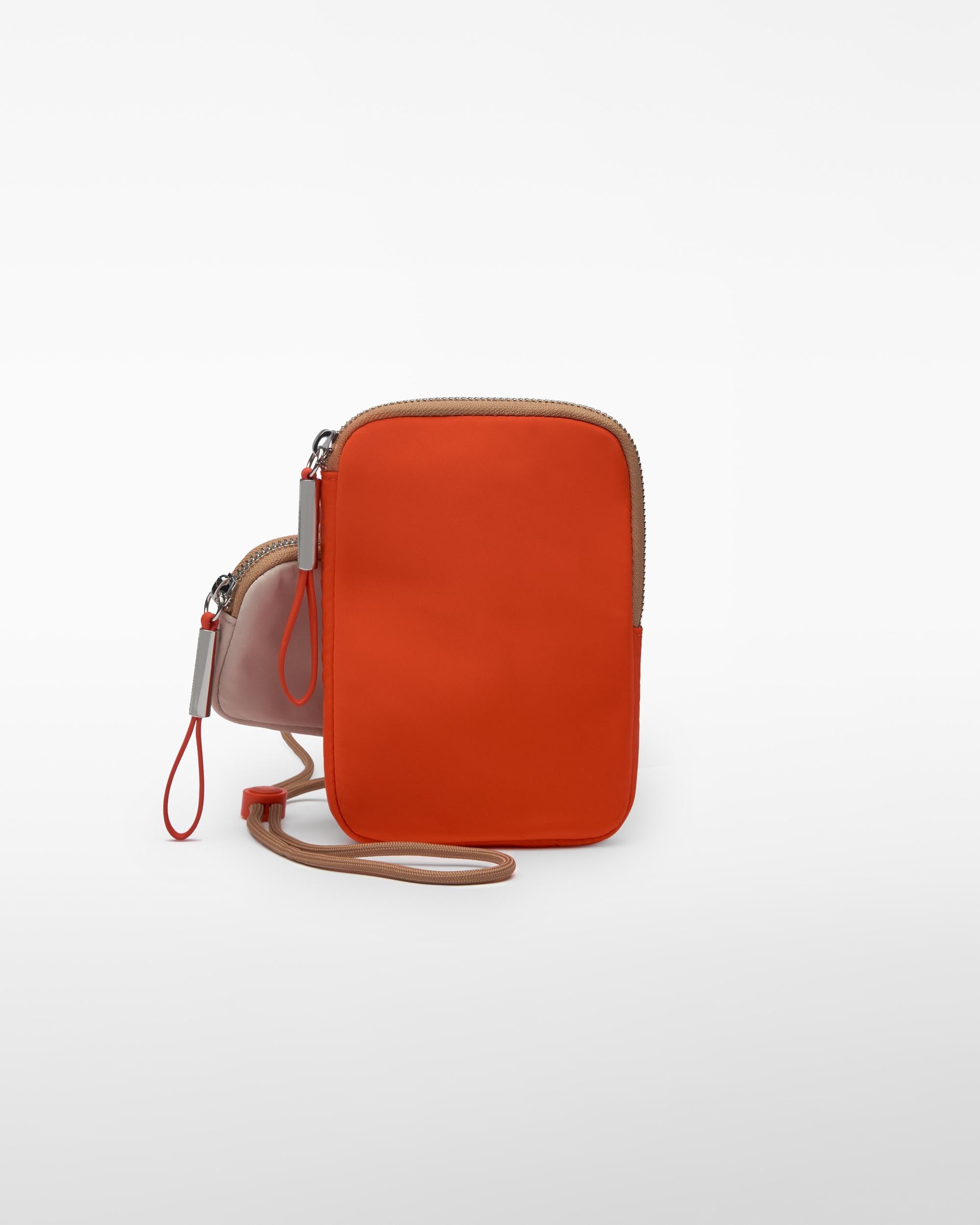 Mala para Telemóvel com Fecho Zip e Alça Laranja-1