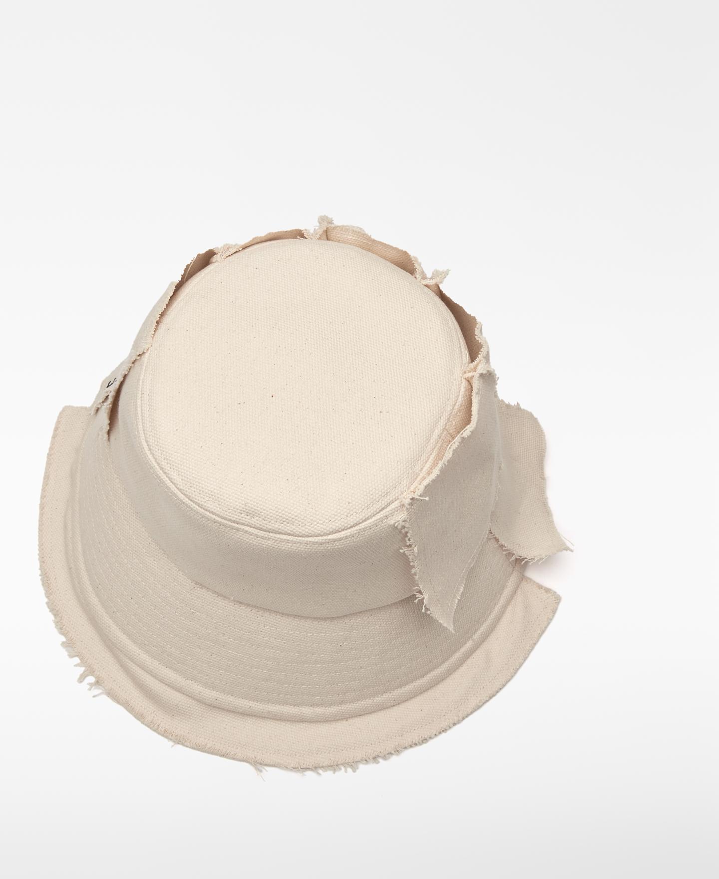 Chapéu Tipo Bucket com Peça Sobreposta Bege-3