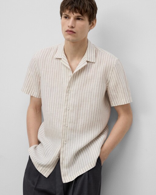 Imagem 0 de Camisa às Riscas em Linho Europeu