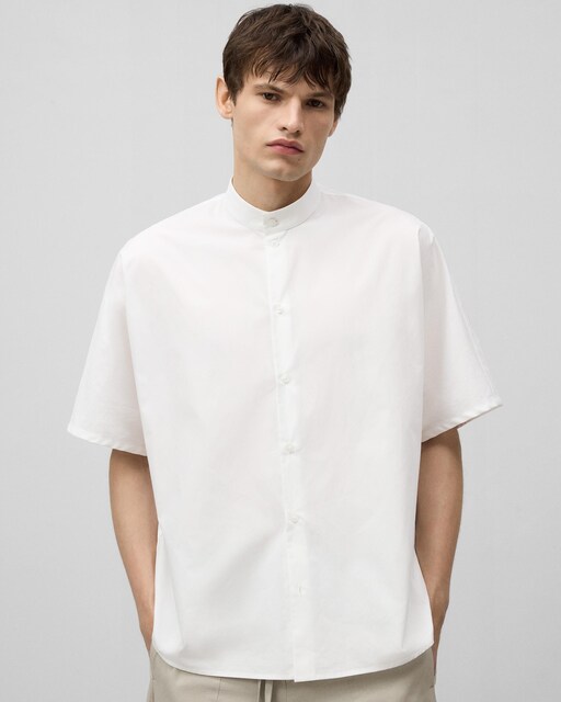 Imagem 0 de Camisa Oversize com Gola à Padre