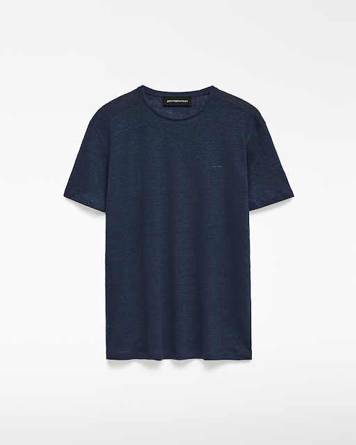 Imagem 0 de T-shirt Regular Fit em Linho Europeu