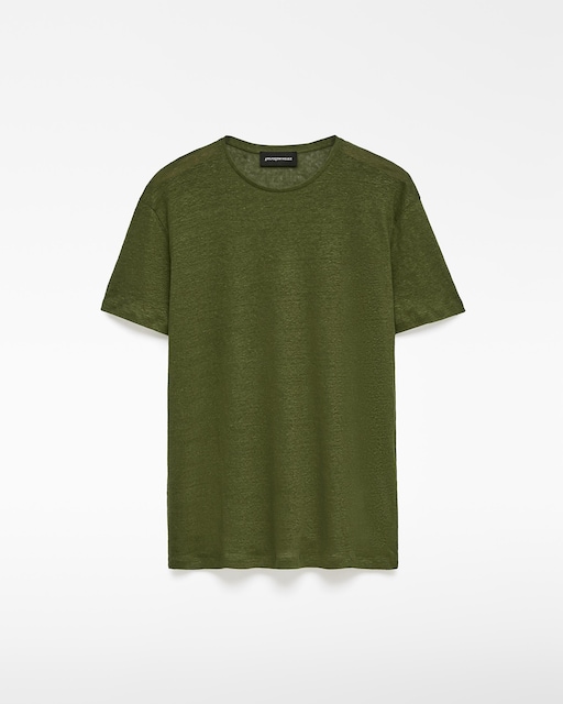 Imagem 0 de T-shirt Regular Fit em Linho Europeu