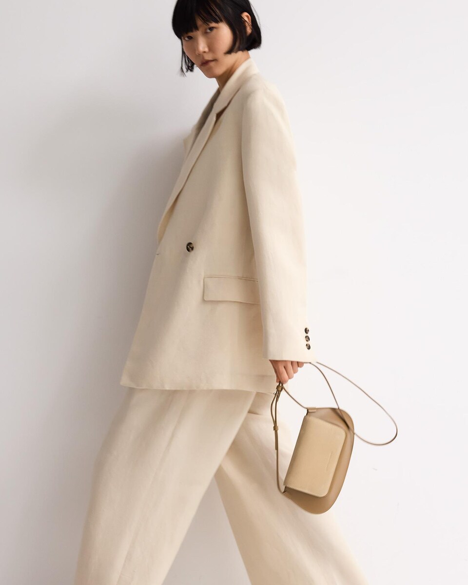 Mala a Tiracolo Mini Dorna de Pele Camel-5