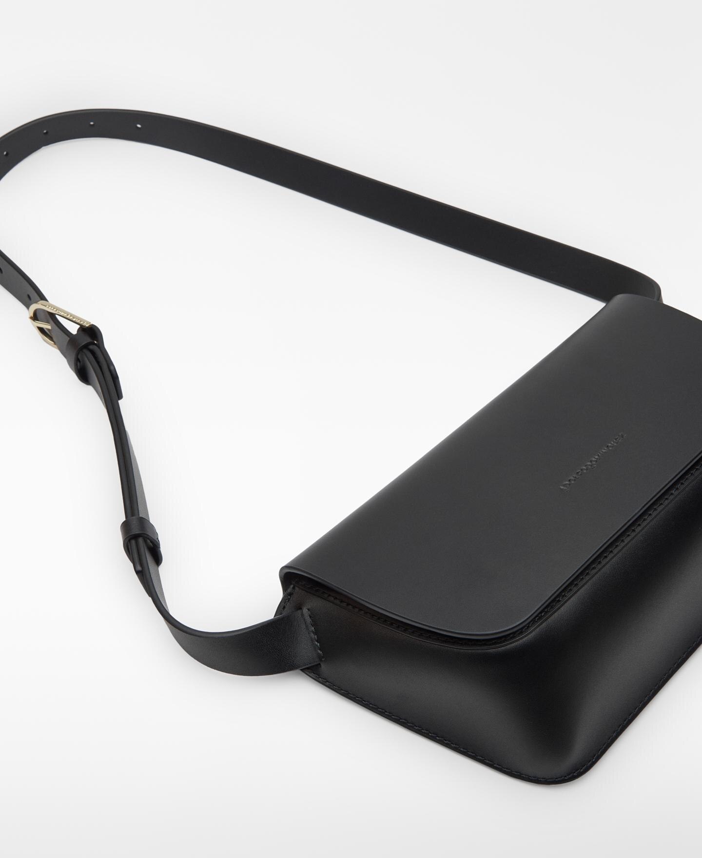 Bolsa de Cintura de Pele Dorna Preto-4