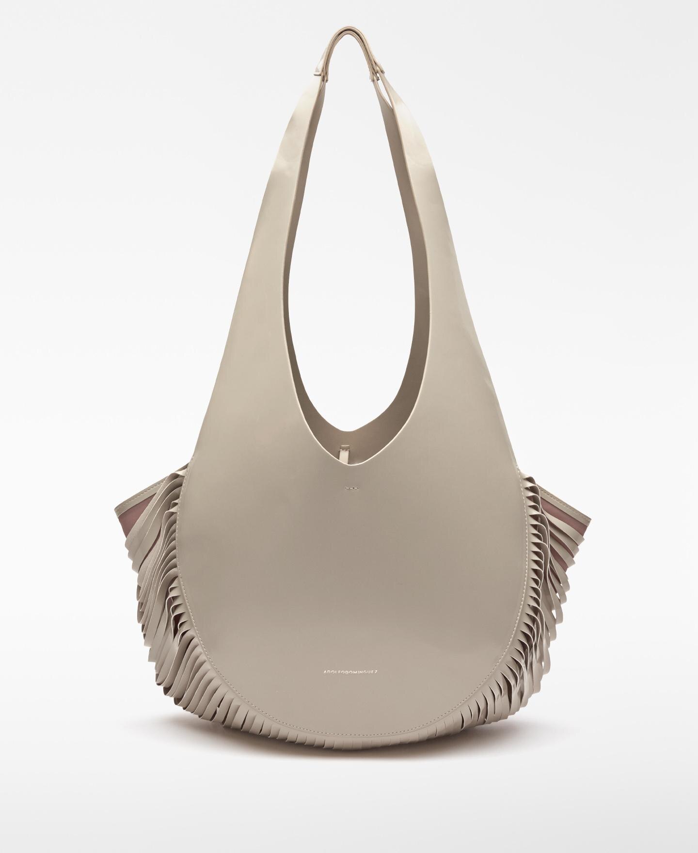 Mala de Ombro Maxi Hobo Aqua Lab Areia-1
