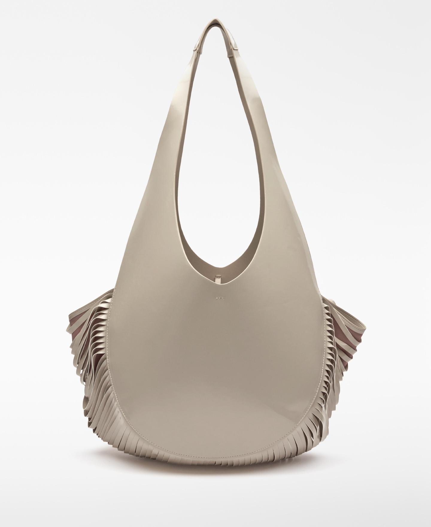 Mala de Ombro Maxi Hobo Aqua Lab Areia-2