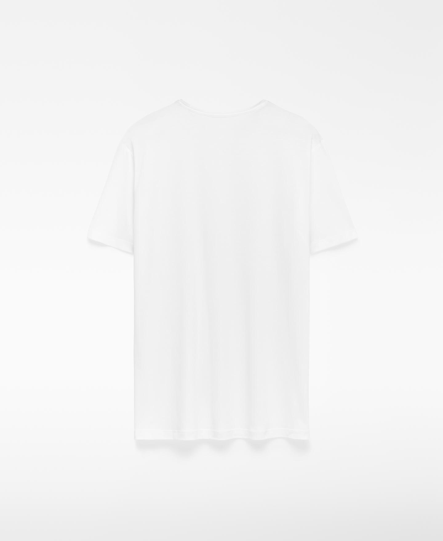 T-shirt Regular Fit de Manga Curta Branco-4
