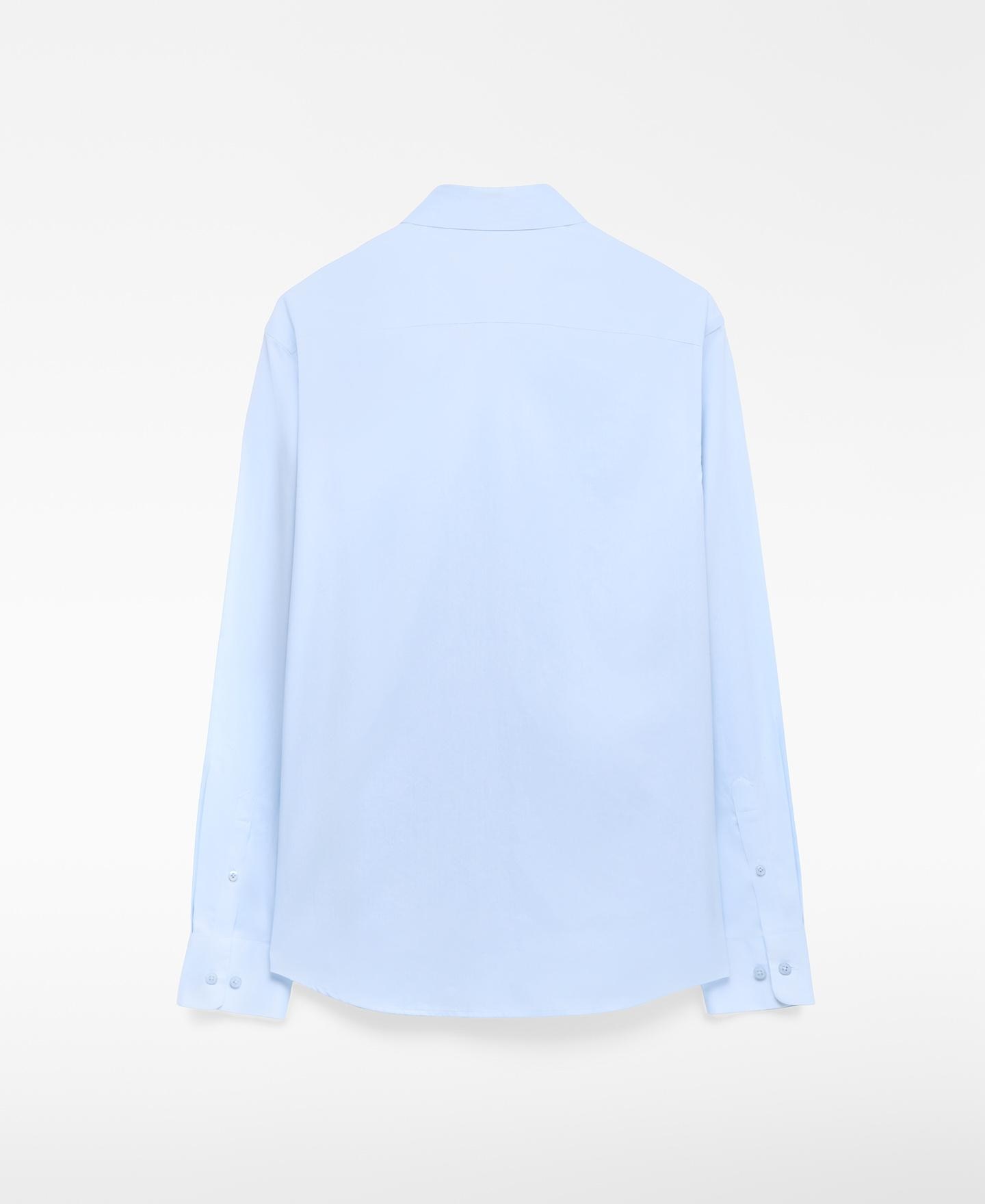 Camisa Regular Fit com Gola Lapela Azul-claro-6