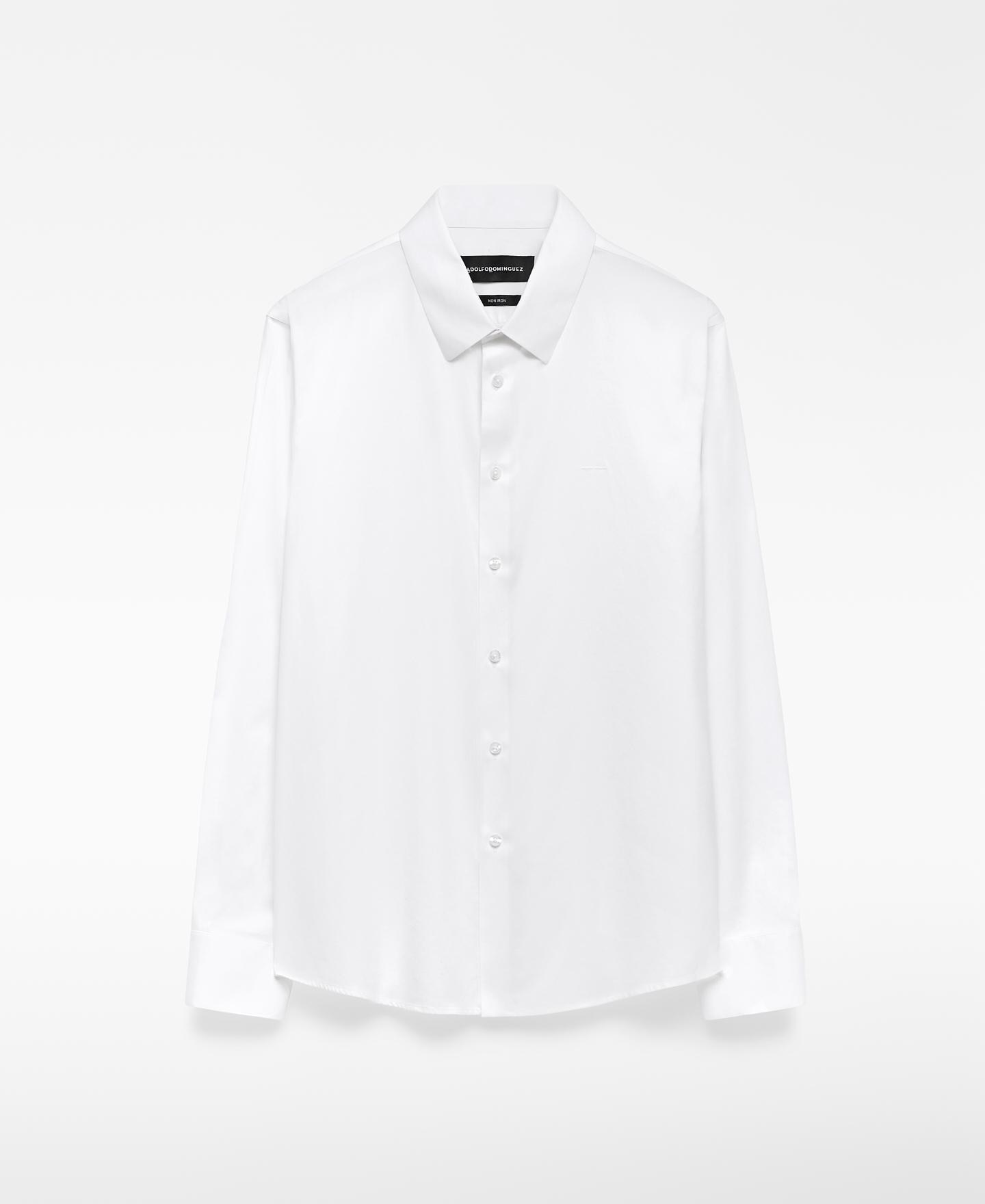 Camisa Regular Fit com Gola Lapela Branco-5