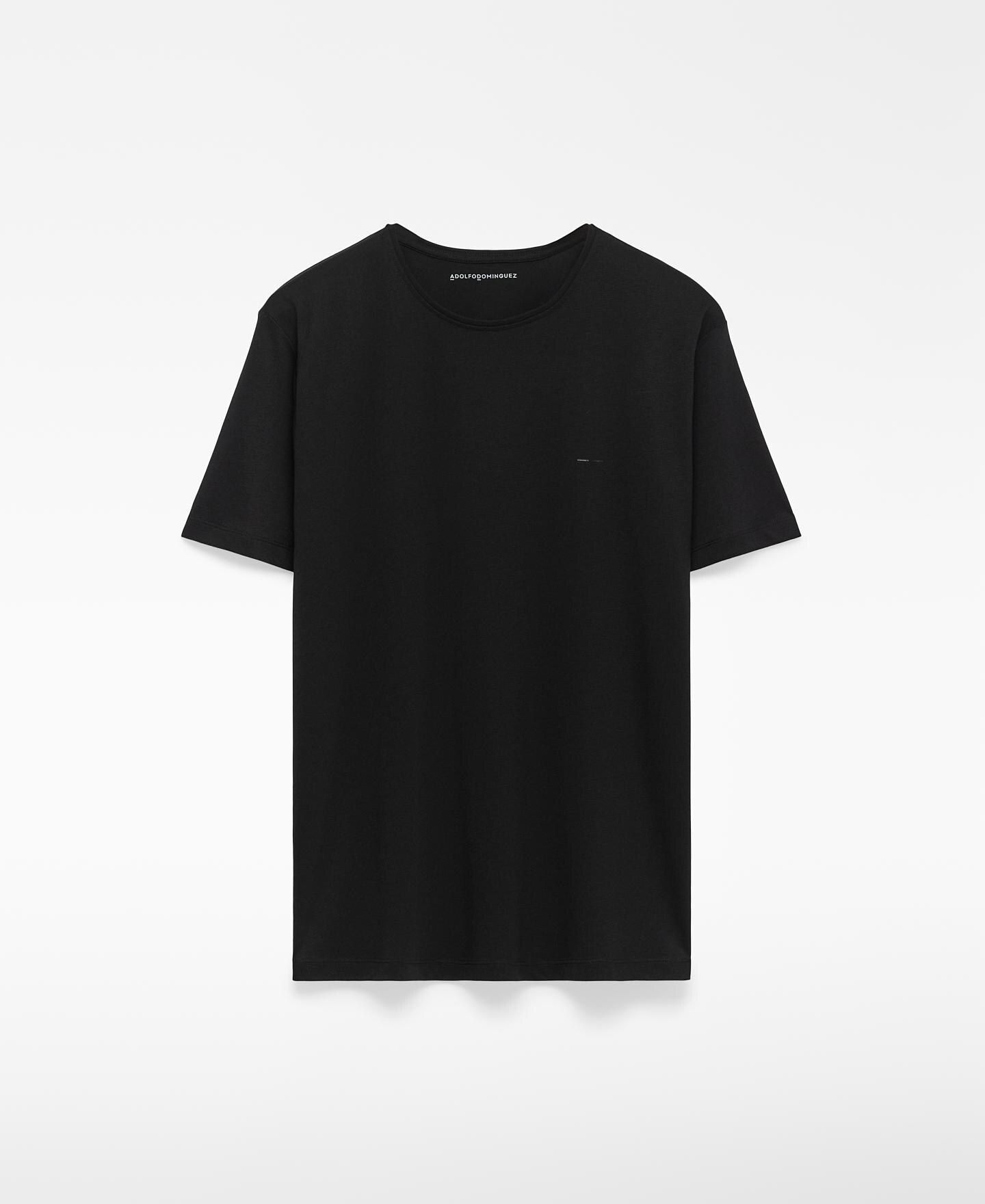 T-shirt Regular Fit de Manga Curta Preto-5