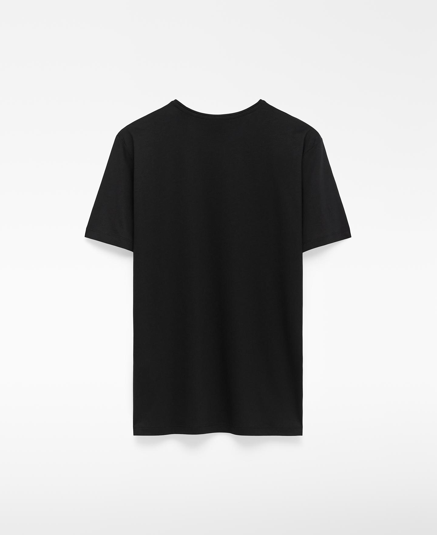 T-shirt Regular Fit de Manga Curta Preto-6