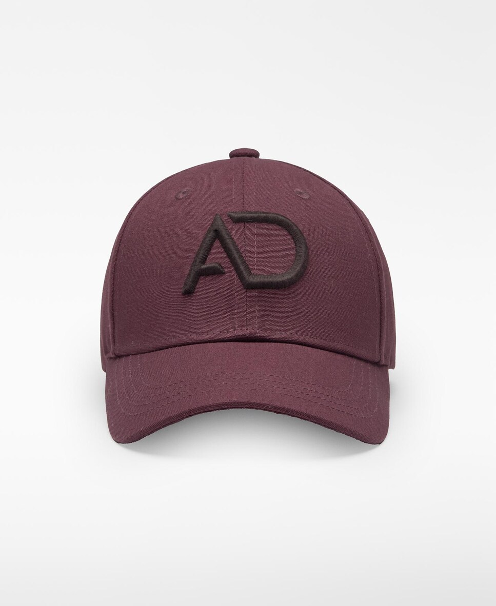 Boné com Logo Bordado Grená-1