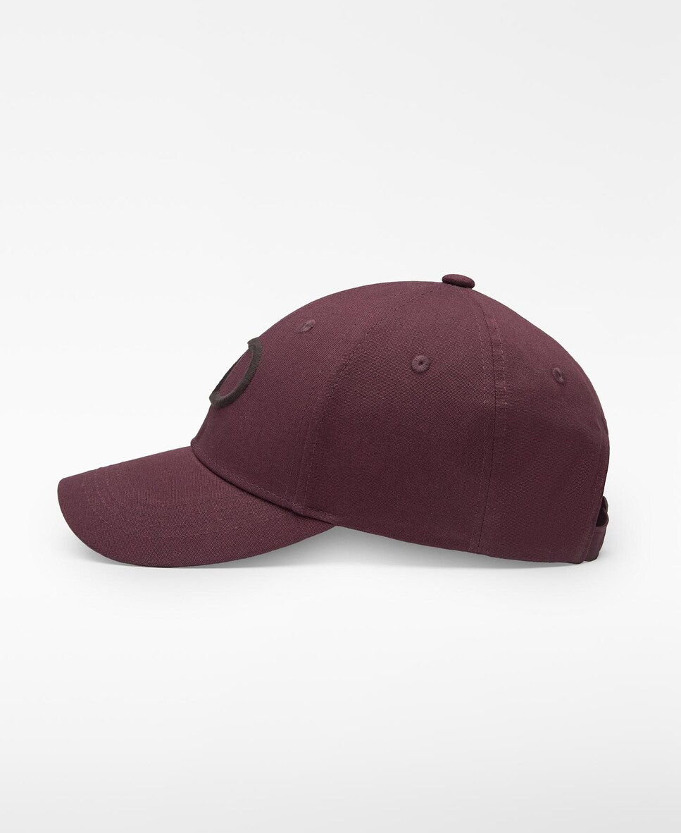 Boné com Logo Bordado Grená-2