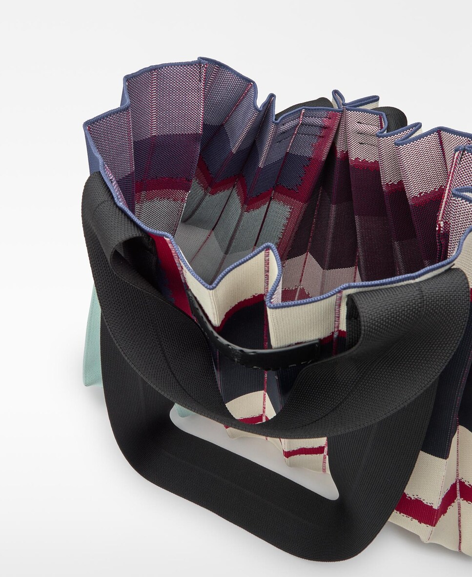 Maxi Shopper Plissado Estampado Multicolor-4