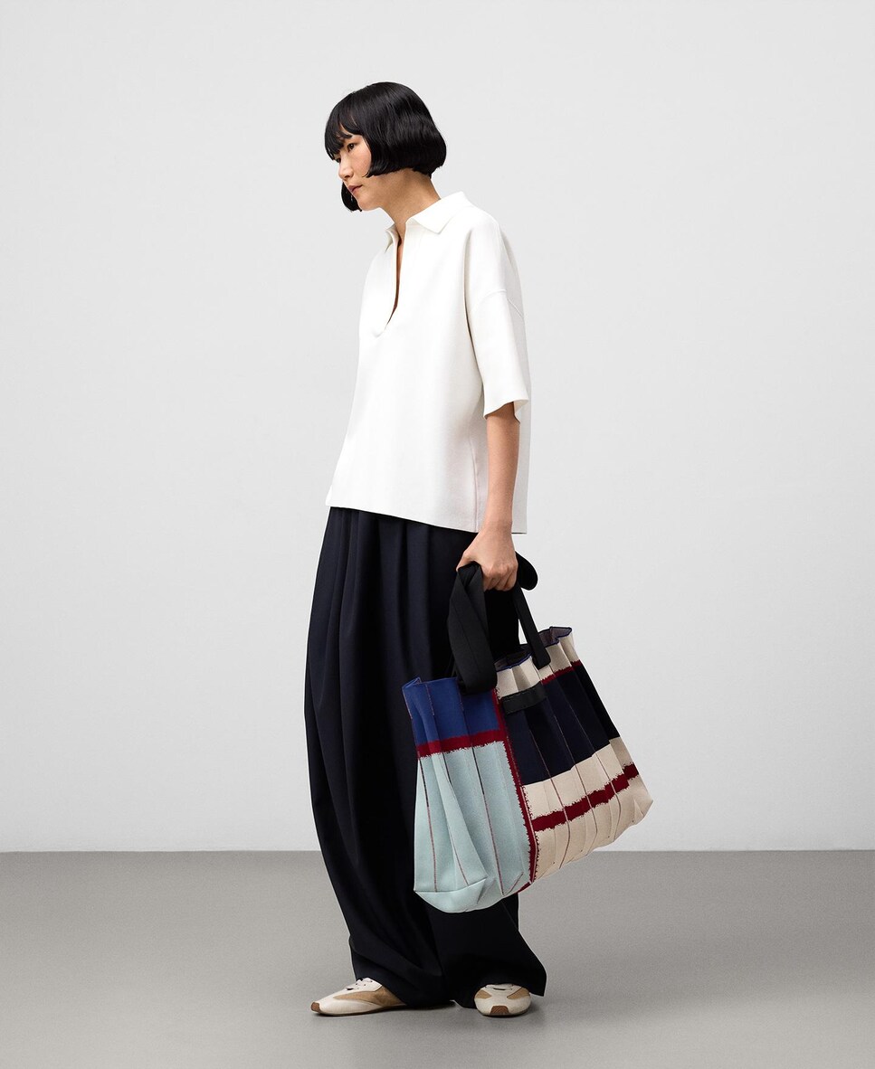 Maxi Shopper Plissado Estampado Multicolor-6