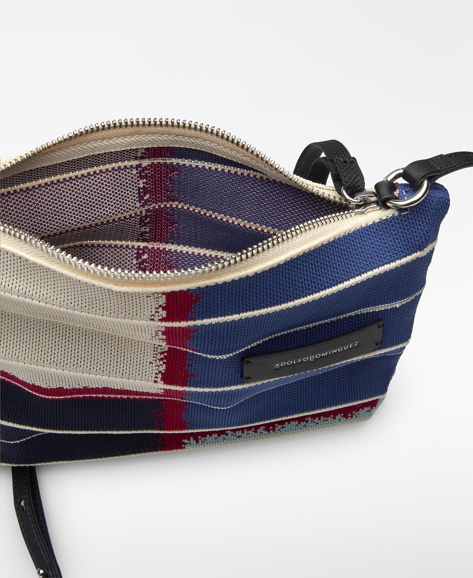 Necessaire Plissado em Malha Estampada Multicolor-3