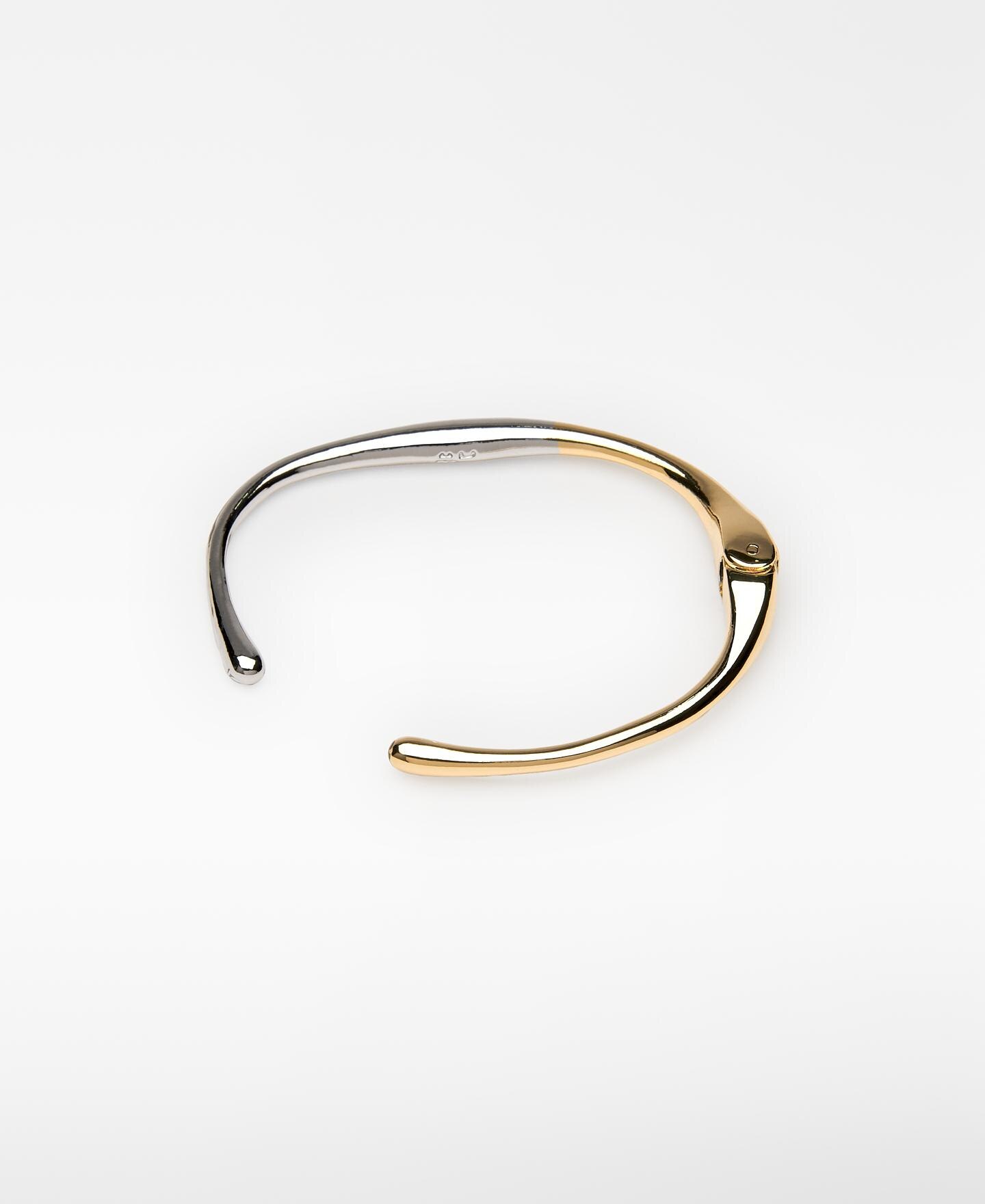Pulseira Metálica com Duplo Lacado Ouro / Prata-1