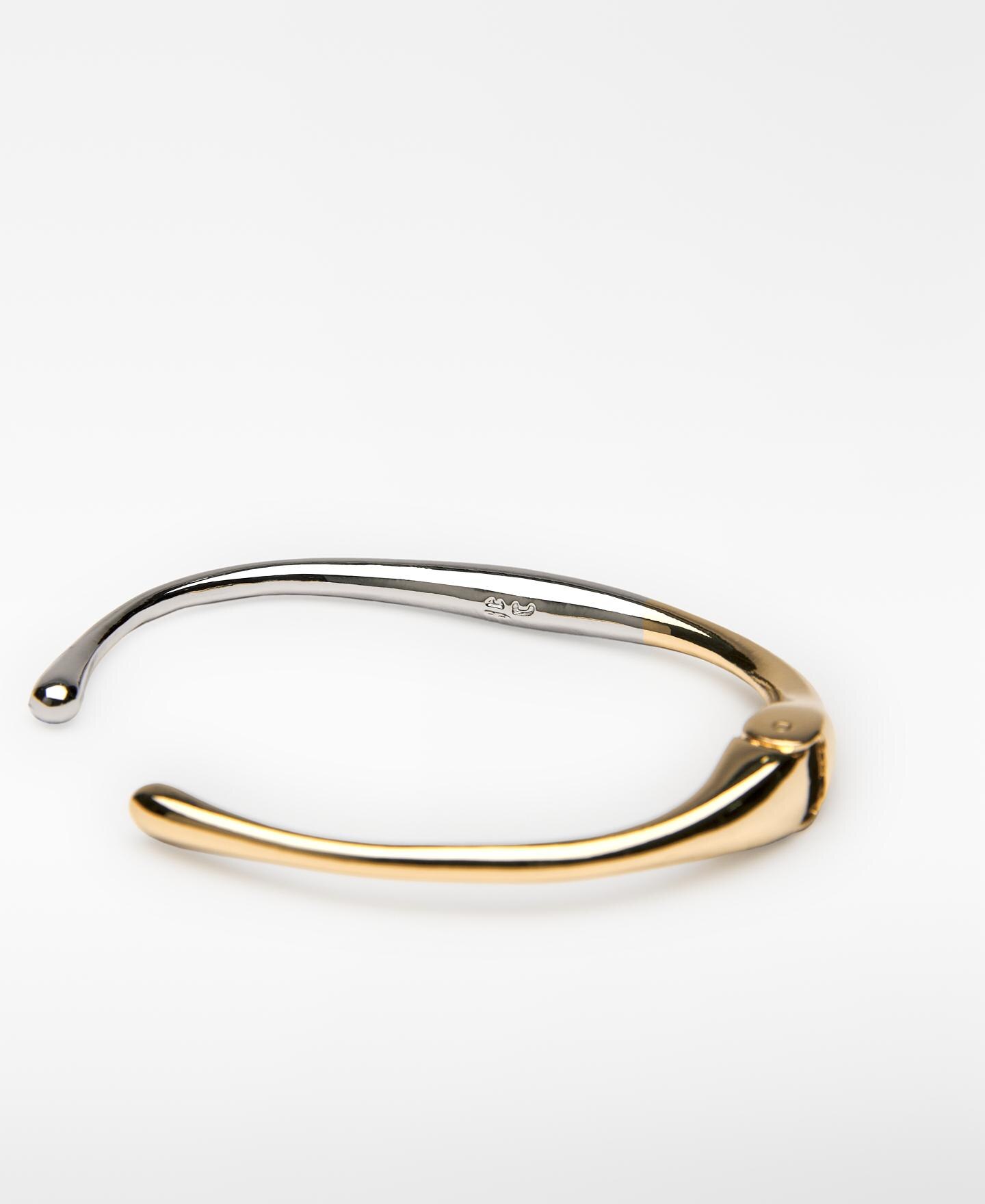 Pulseira Metálica com Duplo Lacado Ouro / Prata-3