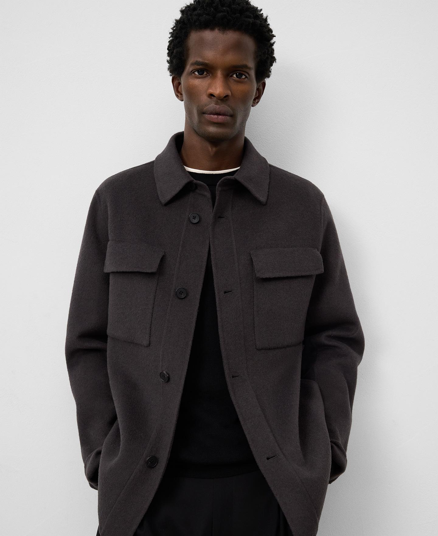 Imagem 0 de Casaco de Dupla Face com Gola Lapela