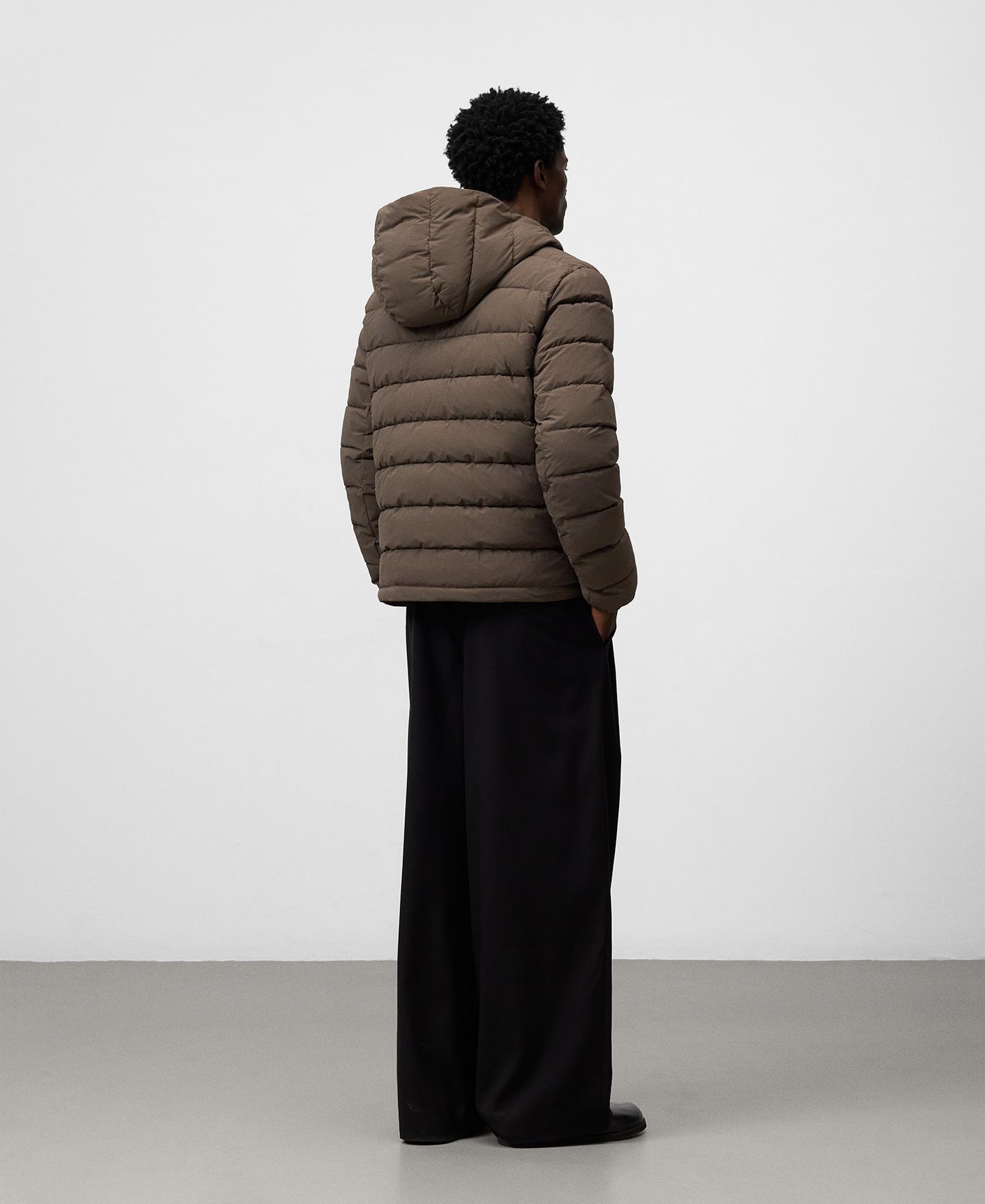 Blusão Acolchoado Leve Castanho-3