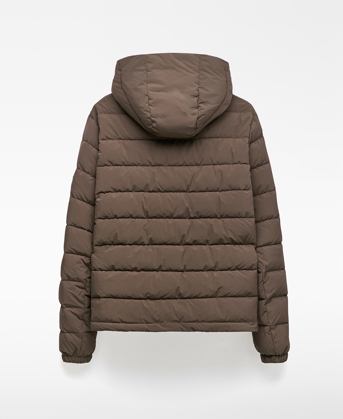 Blusão Acolchoado Leve Castanho-6