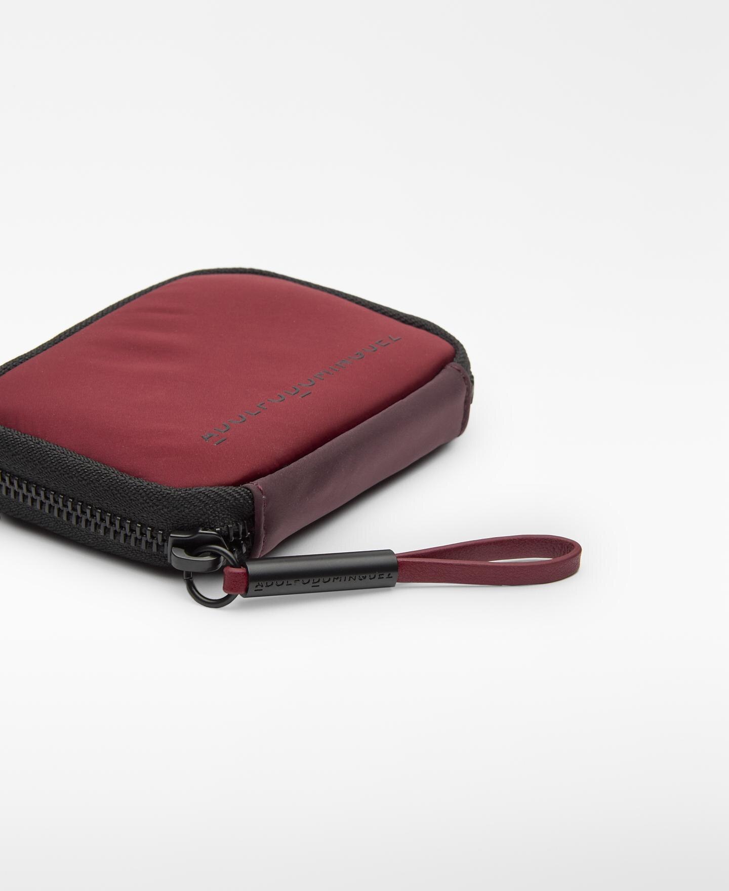 Carteira em Nylon Bicolor Bordeaux-2