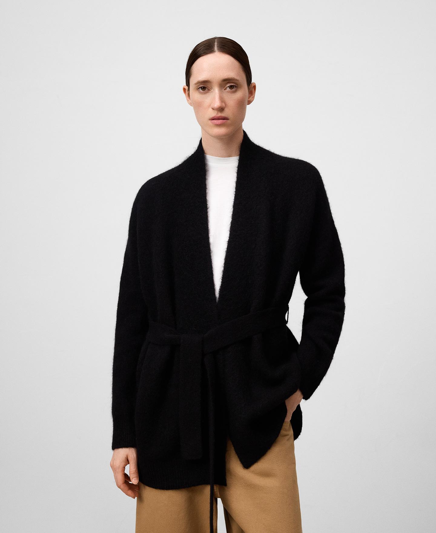 Imagem 0 de Casaco de Malha com Cinto