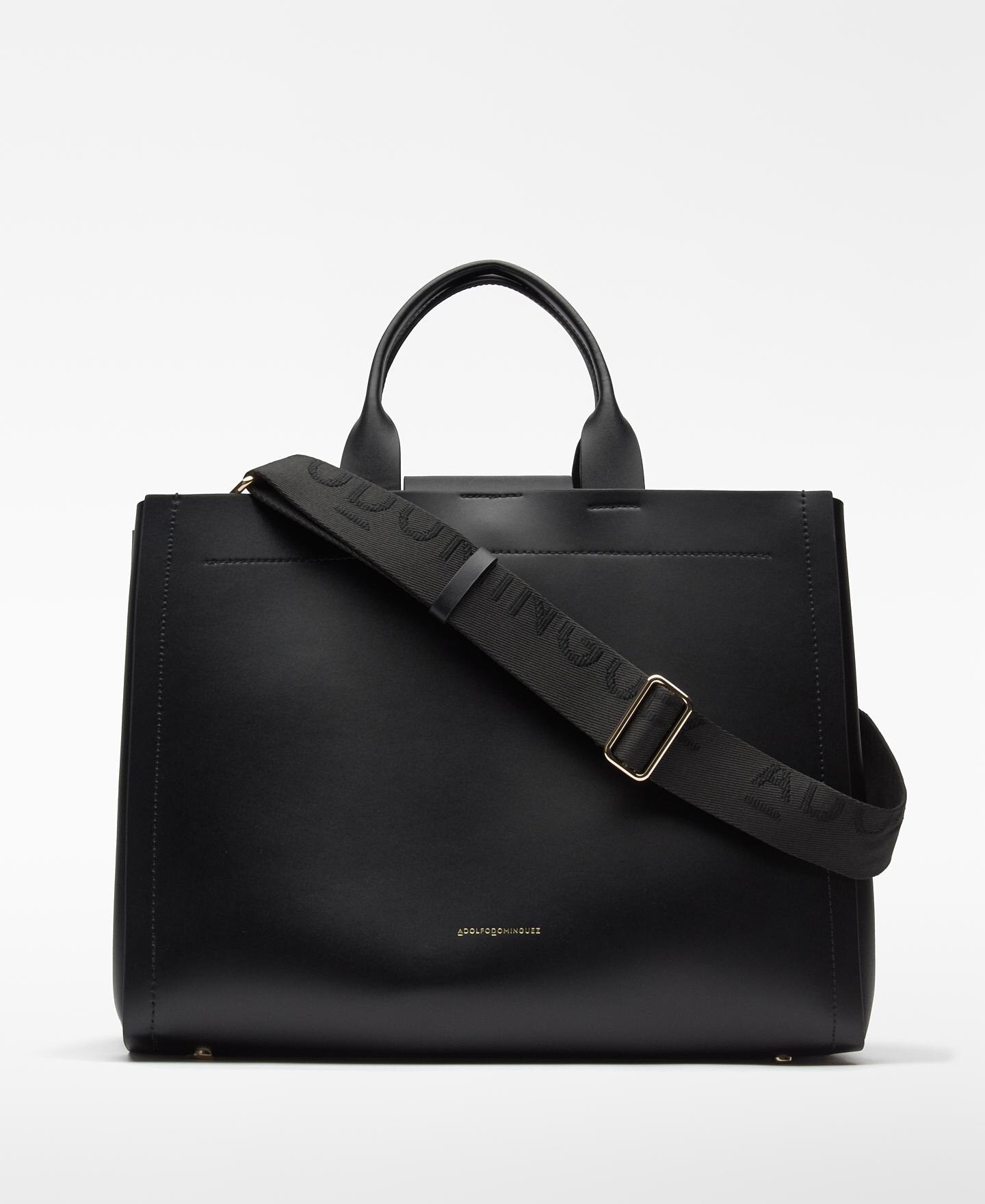 Shopper de Pele Mica Preto-1
