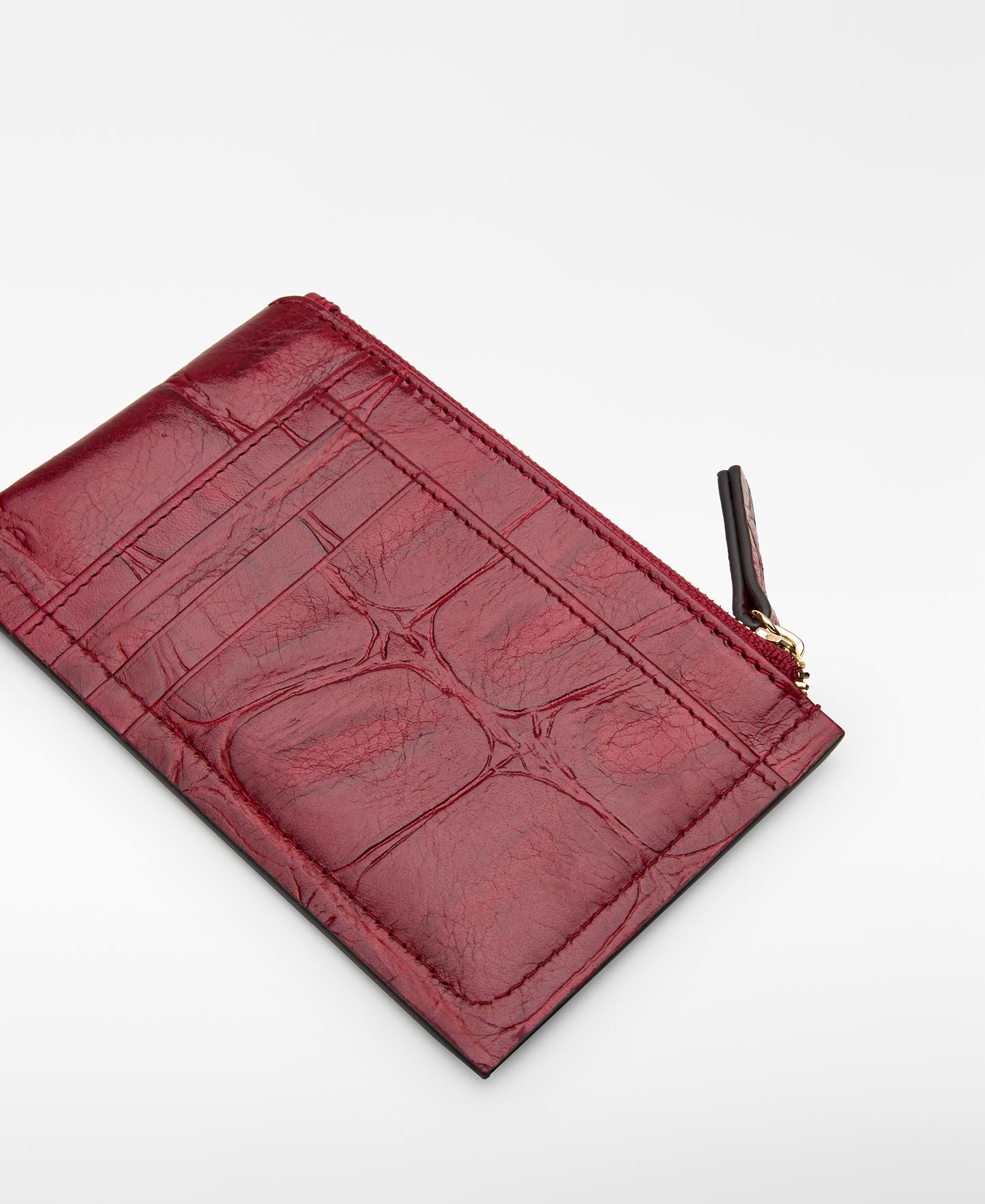 Porta-moedas de Pele Mica Vermelho-2