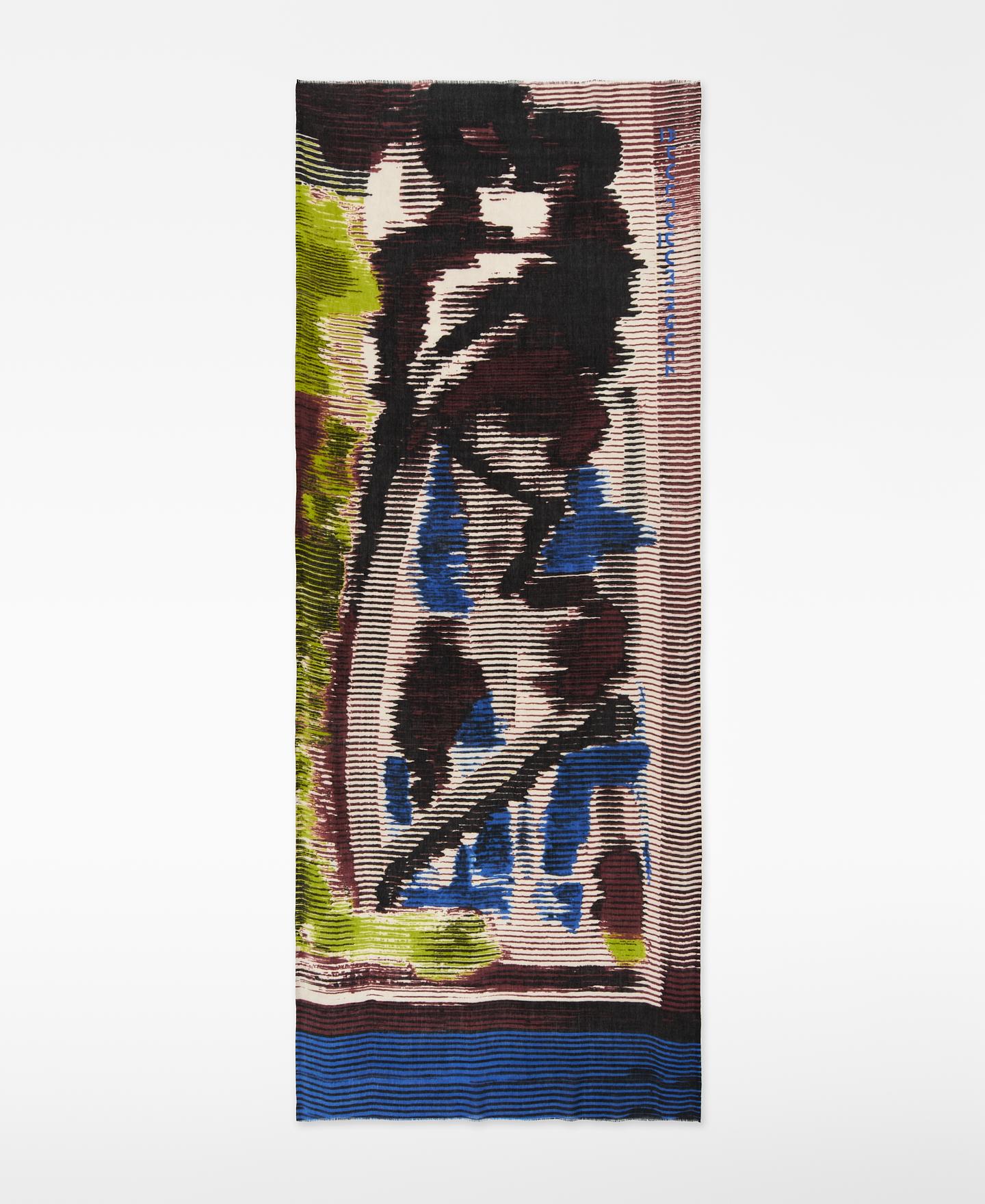 Imagem 0 de Xaile Estampado em Lã Merino