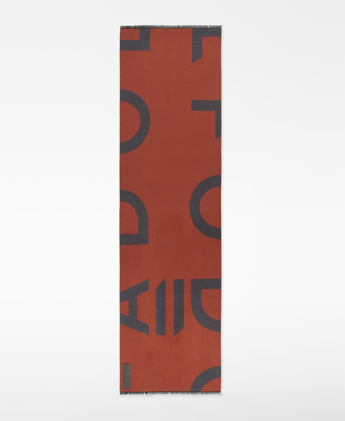 Imagem 0 de Cachecol Bicolor com Maxi Logo em Jacquard