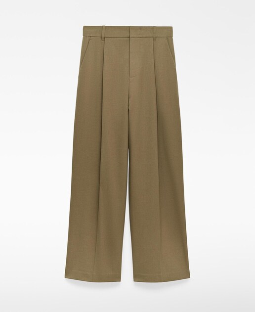 Imagem 0 de Calças Largas Tipo Alfaiate de Perna Larga