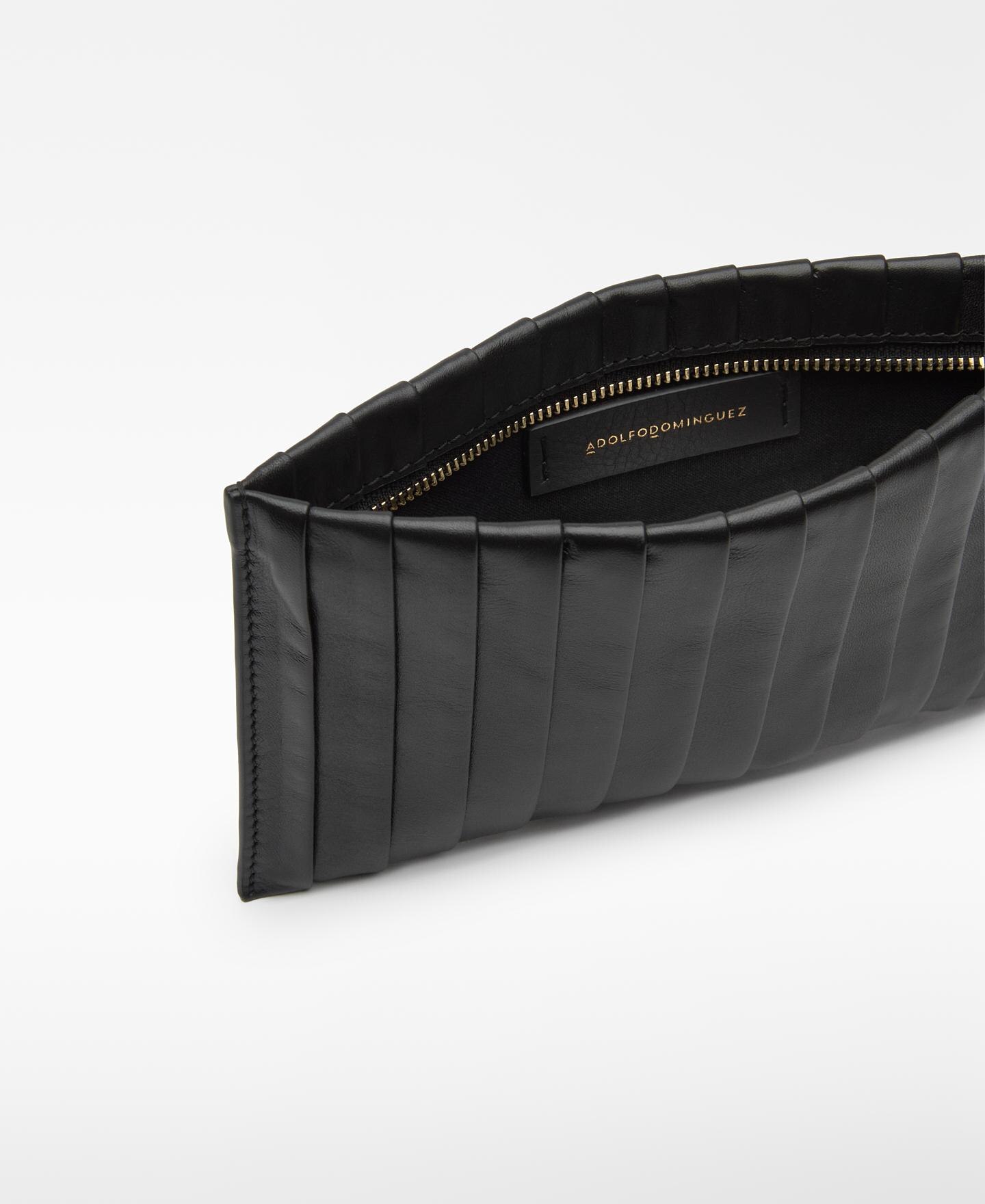 Pouch Retangular em Pele Responsável Preto-2