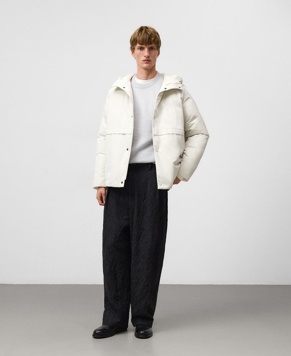 Casaco Curto Acolchoado Branco-2