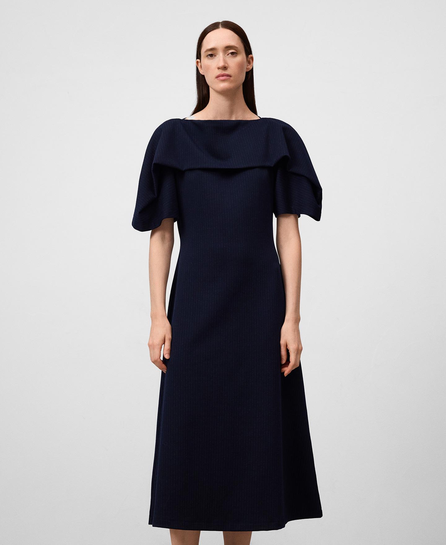 Imagem 0 de Vestido Às Riscas com Decote À Barco