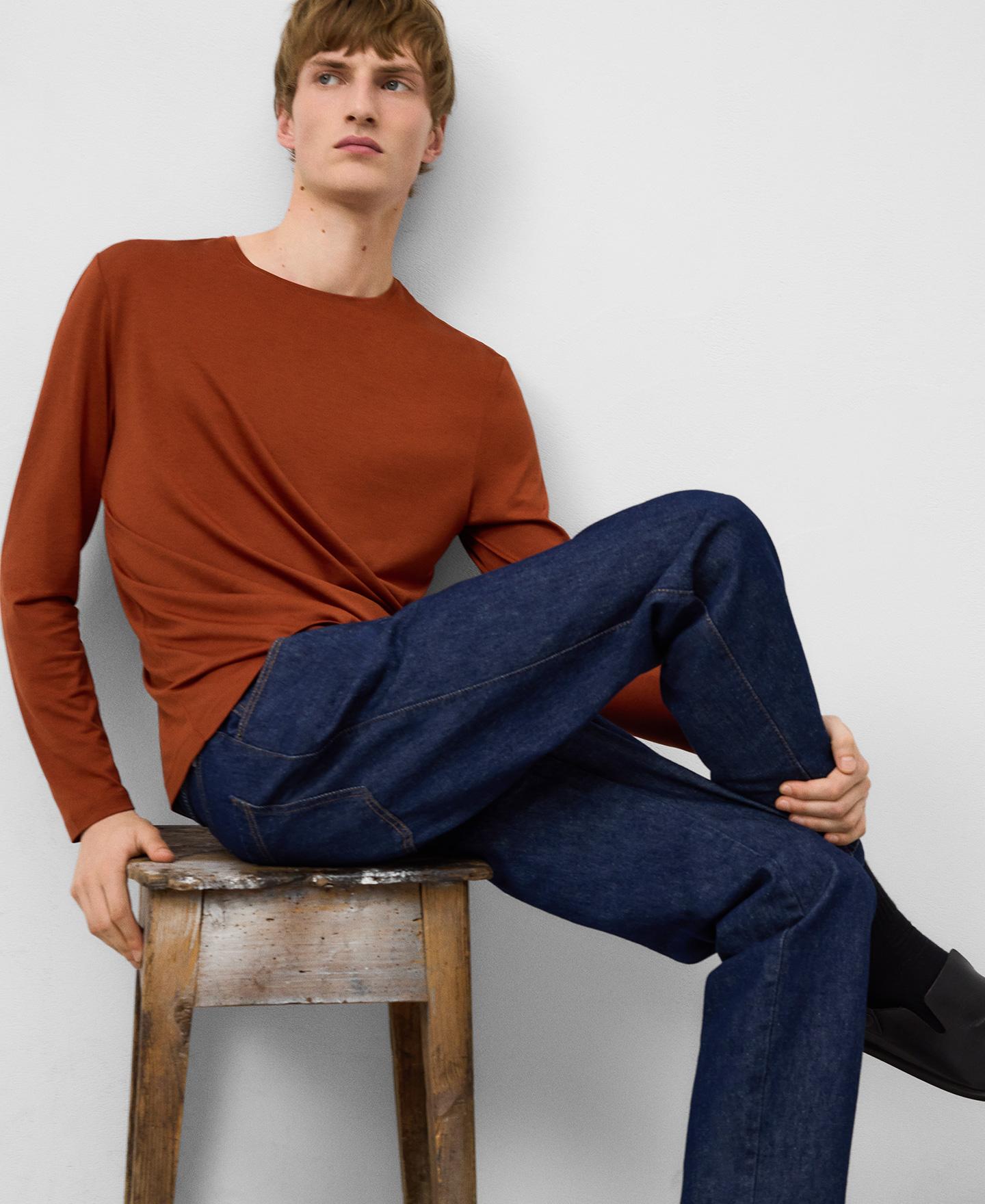 Imagem 0 de T-shirt de Manga Comprida Regular Fit