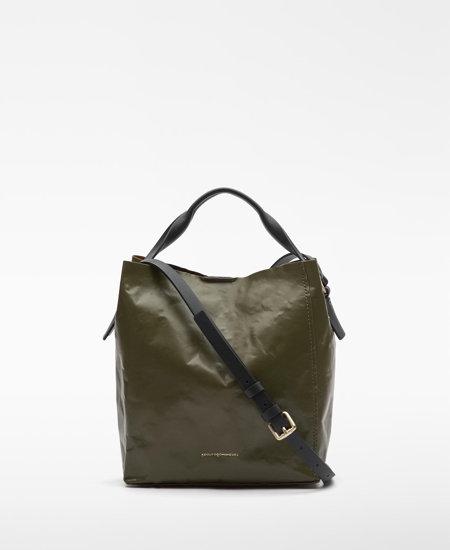 Mala de Ombro Tipo Hobo Grande Mica com Estrutura de Metal Verde-1